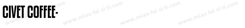 CIVET COFFEE字体转换